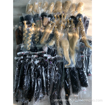 100% human whosale 12a closure vendors with frontals raw brazilian straight hair bundles